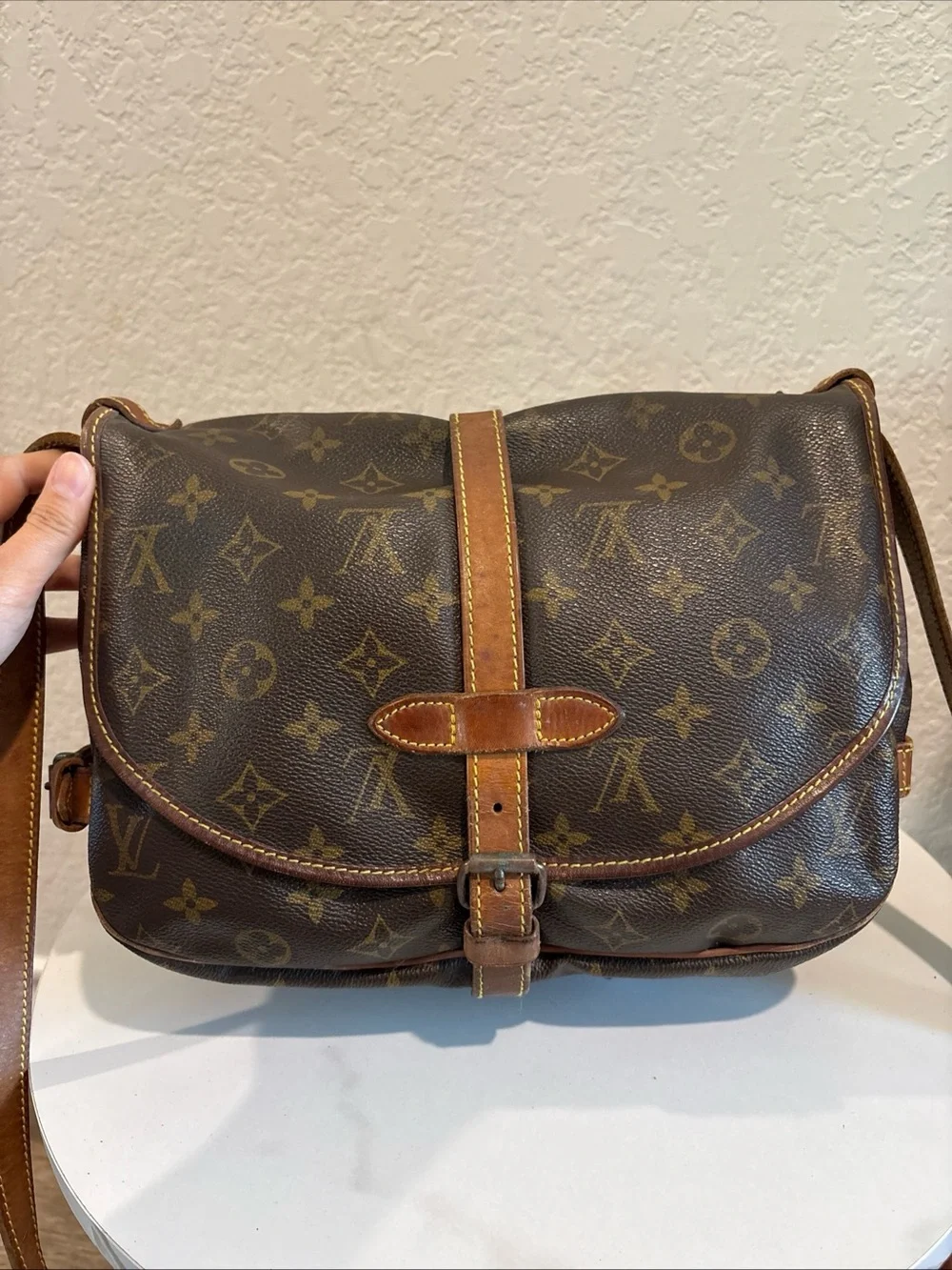 Louis Vuitton FH0950 Saumur 30 Brown Monogram Crossbody Bag - Picture 15 of 16